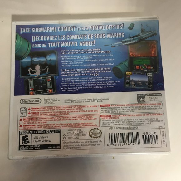 Steel Diver Game Nintendo 3DS, 2011 Video Game Brand New Factory Sealed - Picture 5 of 9